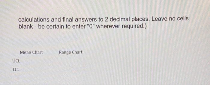 calculations and firal answers to 2 decimal