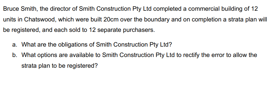 Bruce Smith, the director of Smith Construction