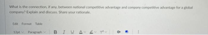 What is the connection, if any, between national