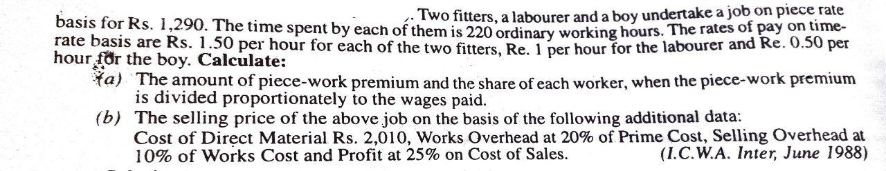 basis for Rs. 1,290. The time spent by each of