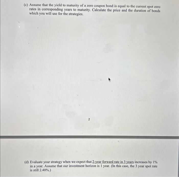 #1. The following table depicts current market