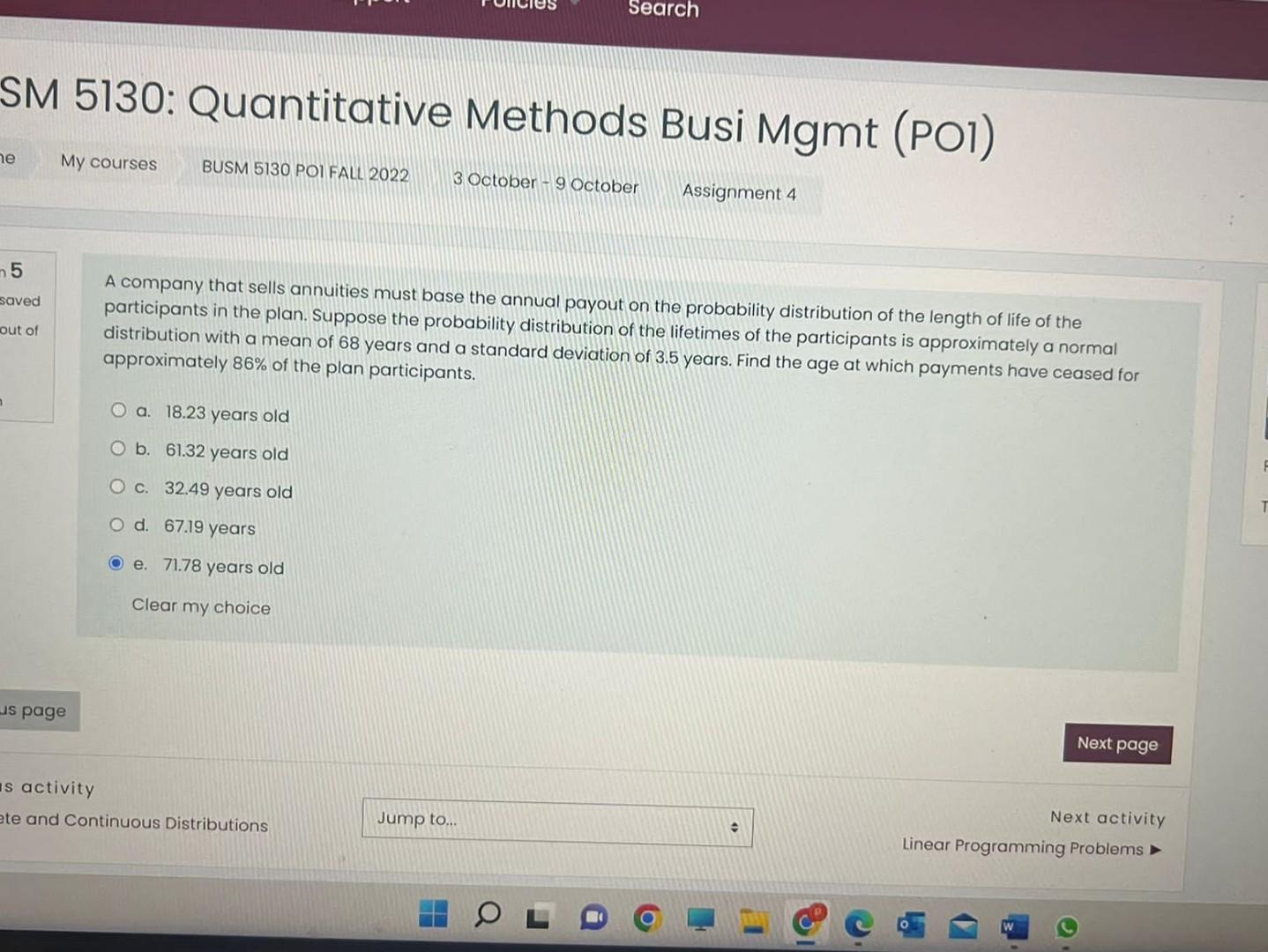 A company that sells annuities must base the