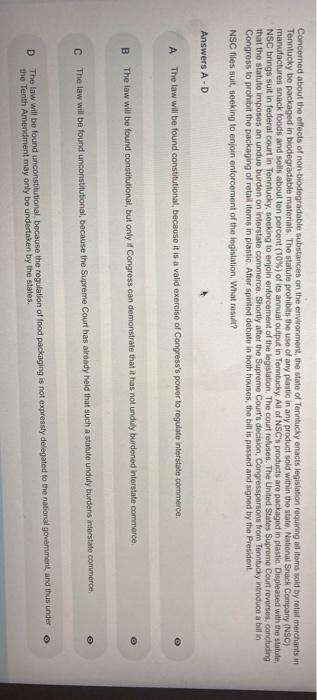 Concerned about the effects of non-biodegradable