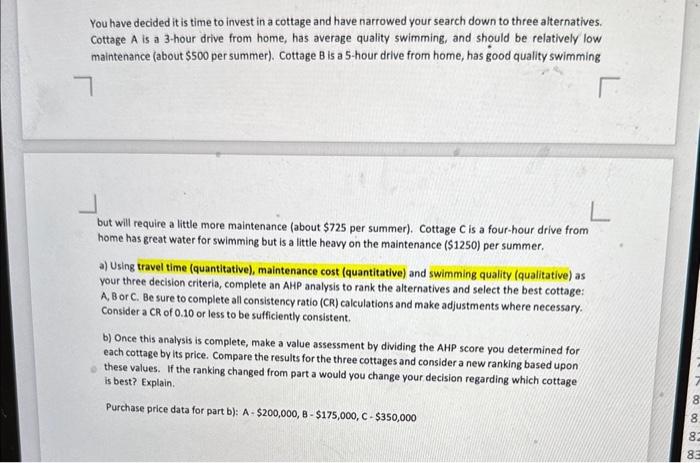 You have decided it is time to invest in a