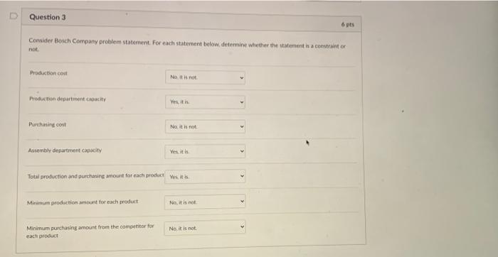 Consider Bosch Company problem statement. For