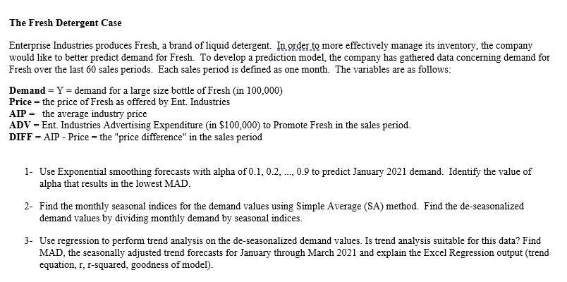 The Fresh Detergent Case Enterprise Industries