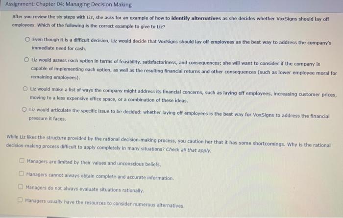 Management at Work VoxSigns develops and