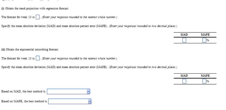 mean absolute deviation and mean absolute percent