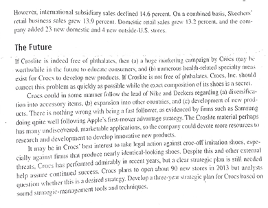 Given that Crocs, Inc. is in the aggressive