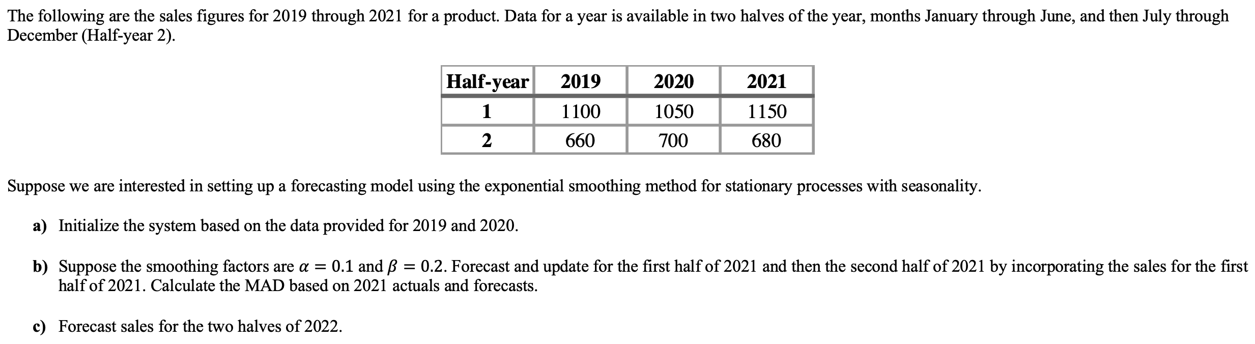 SCM5. Please answer all parts of the question.