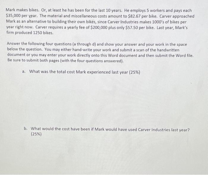 Mark makes bikes. Or, at least he has been for