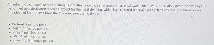 An automated car wash serves customers with the