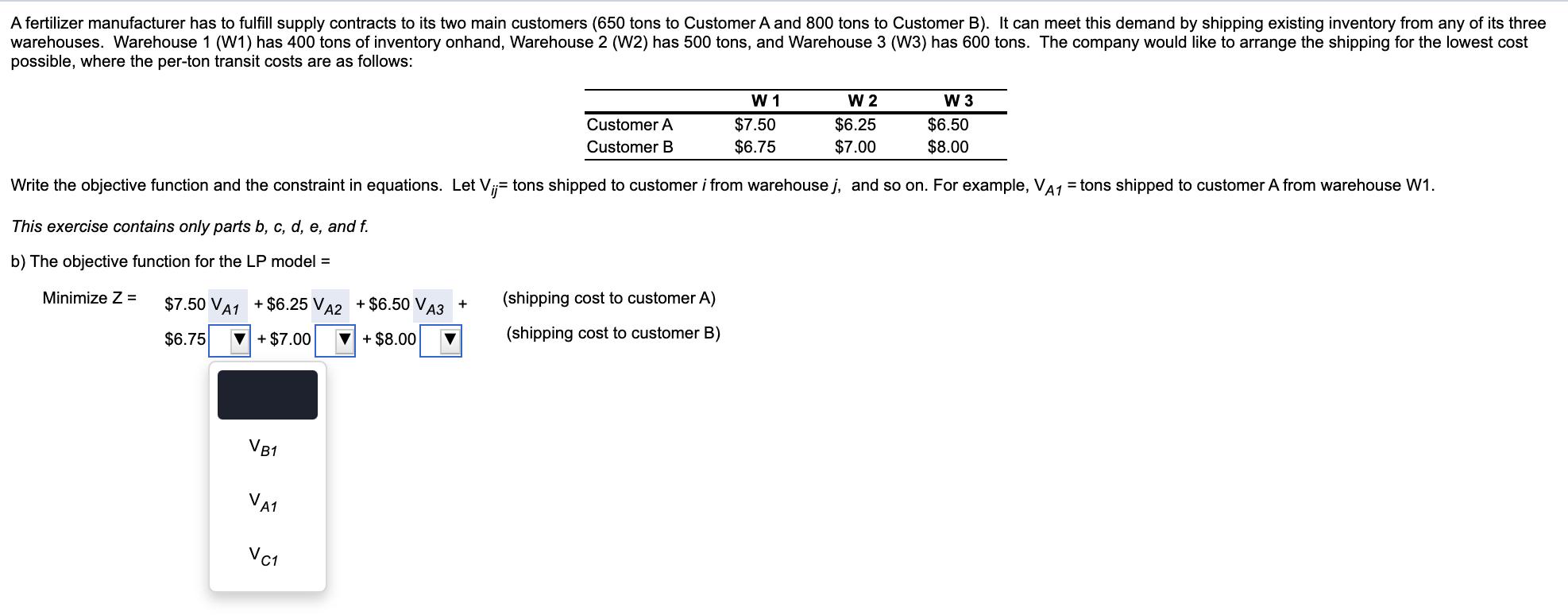 A fertilizer manufacturer has to fulfill supply