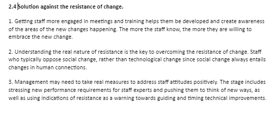 Used the information based on the case study, 2.4