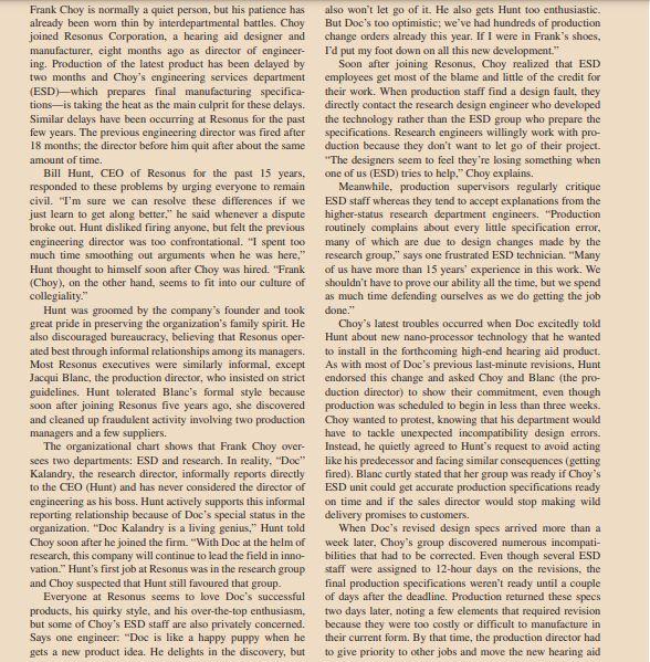 Answer only Q1 & Q2 Frank Choy is normally a