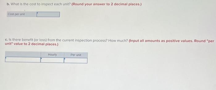 A company currently using an inspection process