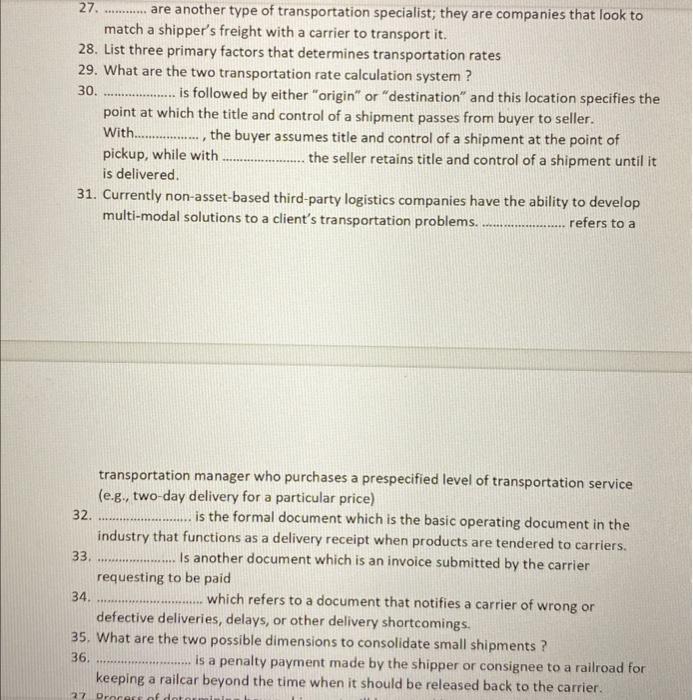 1. Time from when a customer places an order to