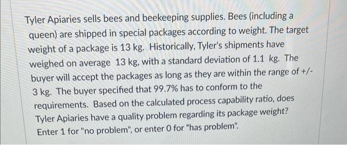 Tyler Apiaries sells bees and beekeeping