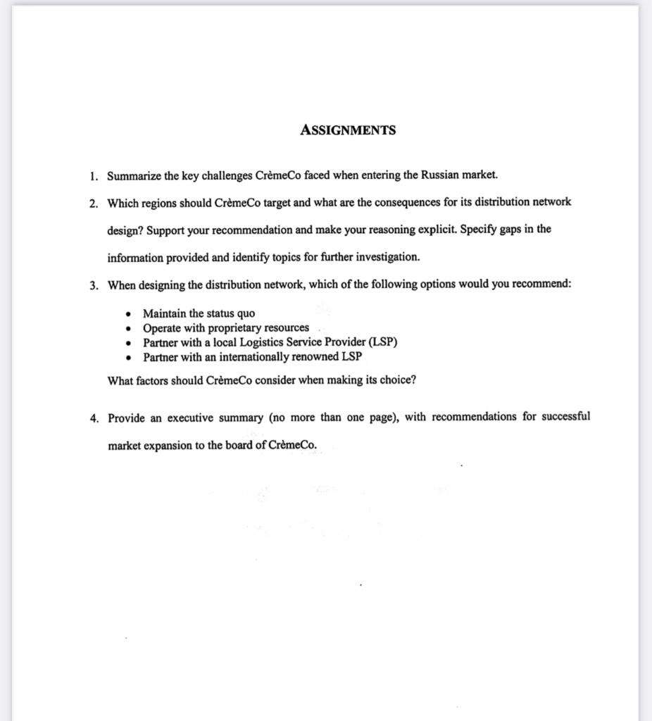 ASSIGNMENTS 1. Summarize the key challenges