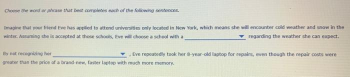 The following table provides several examples of