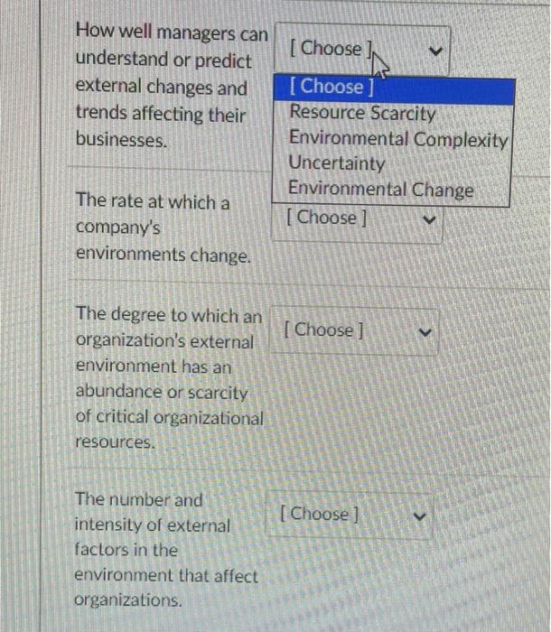 [ Choose ] How well managers can understand or