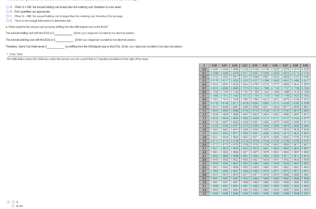 1. Sam's Cat Hotel operates 52 weeks per year, 7