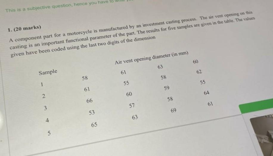 . . Required: a. Determine the central line and