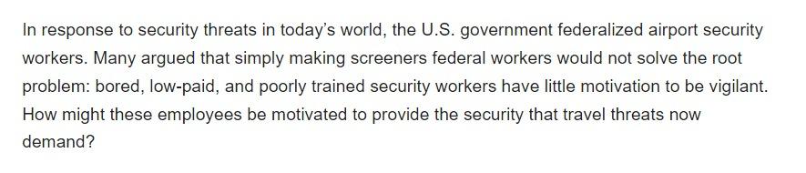 In response to security threats in today's world,