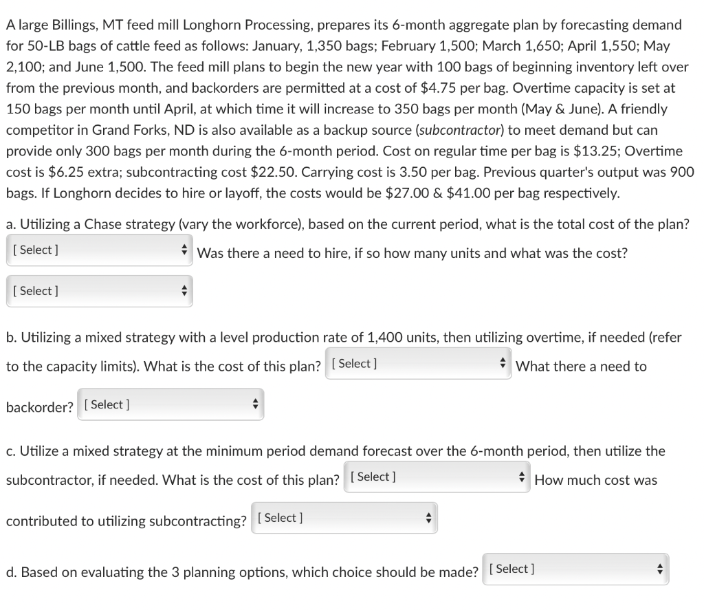 Need it asap A large Billings, MI feed mill