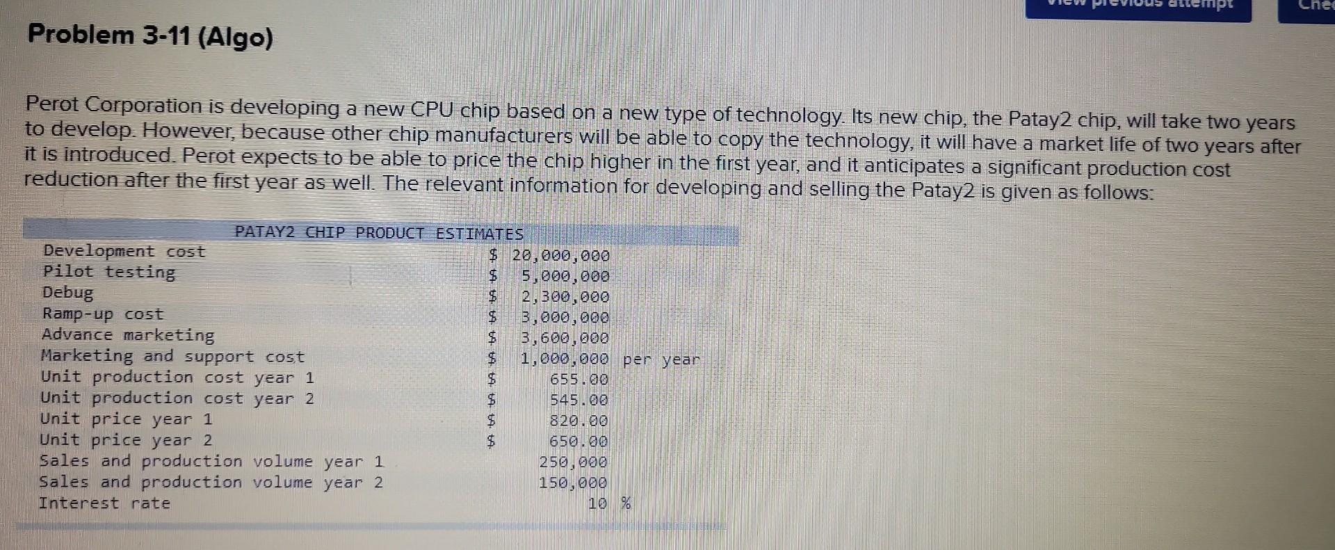 Perot Corporation is developing a new CPU chip