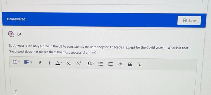 Unanswered Save @ 04 Southwest is the only