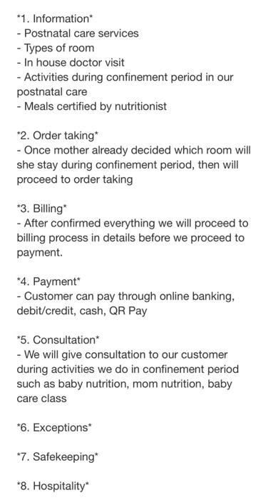 briefy explain the below service and examples "1.