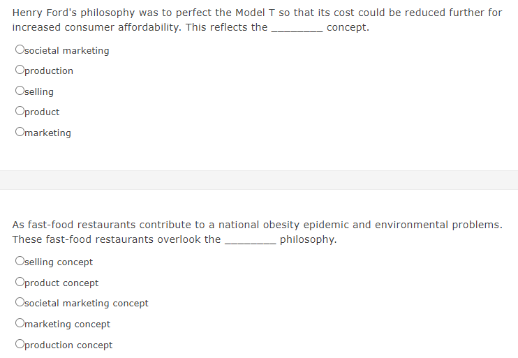 Henry Ford's philosophy was to perfect the Model