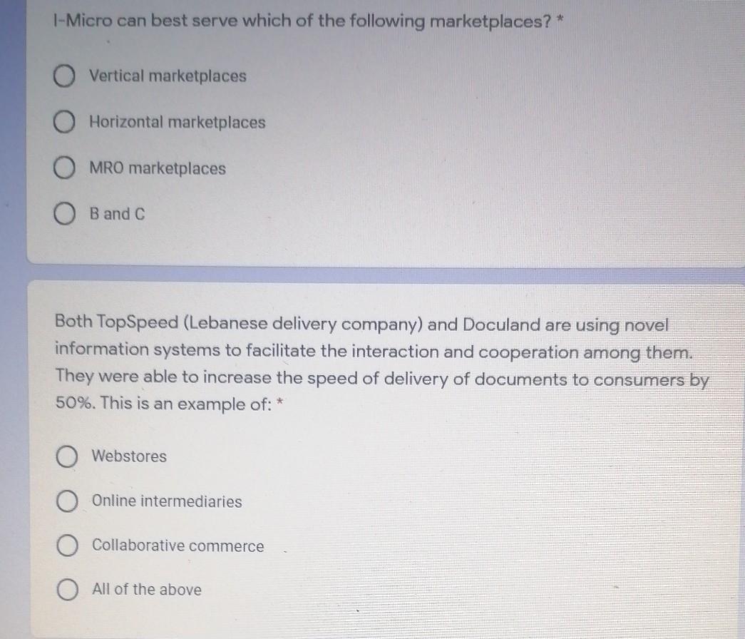 I-Micro can best serve which of the following