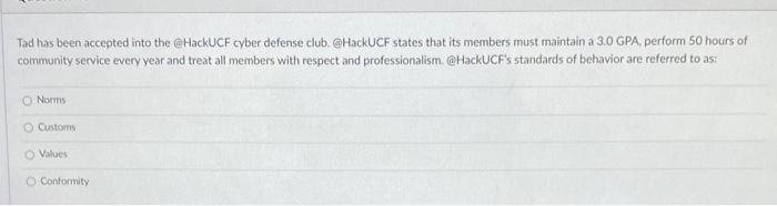 Tad has been accepted into the @HackUCF cyber