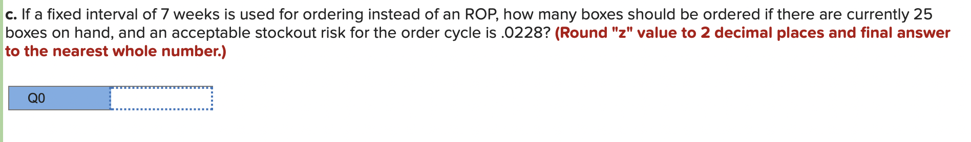 A small copy center uses 5 500-sheet boxes of