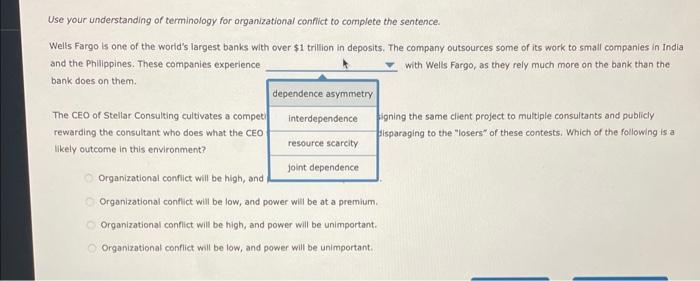 Use your understanding of terminology for