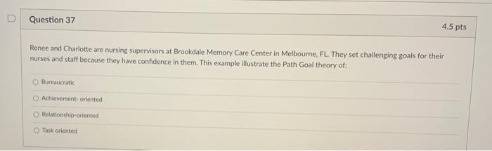 Question 37 4.5 pts Renee and Charlotte are