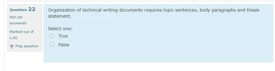 Organization of technical writing documents