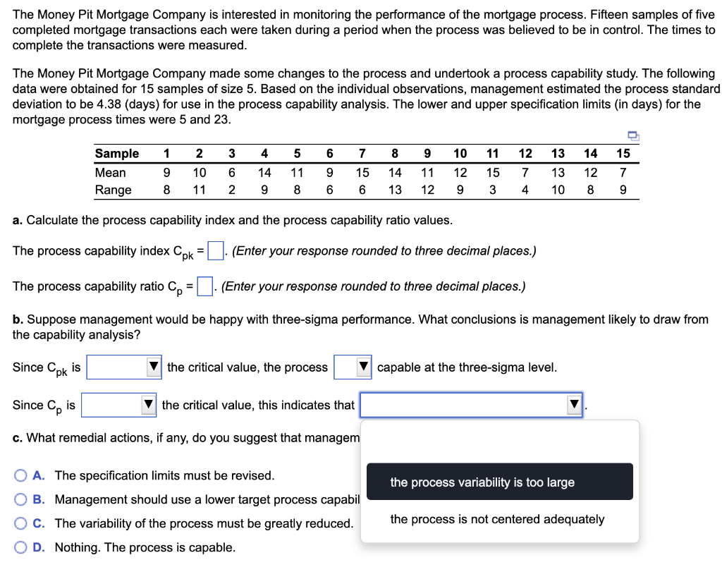 The Money Pit Mortgage Company is interested in
