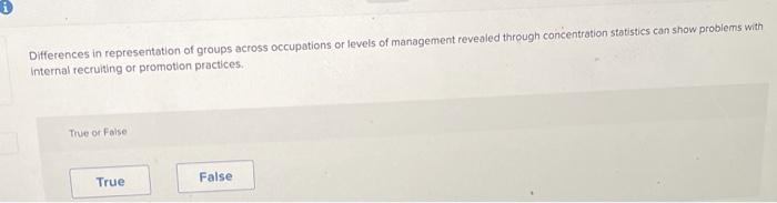 i Differences in representation of groups across