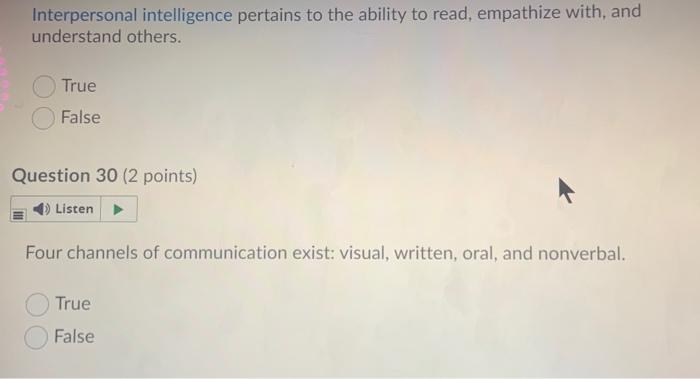 Interpersonal intelligence pertains to the