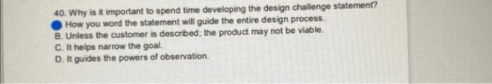 40. Why is k important to spend time developing
