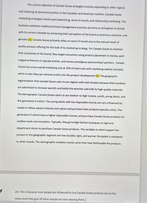 MARKETING REPORT STP ( TARGETING STEP 3) step 3 -