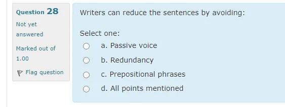 Writers can reduce the sentences by avoiding: