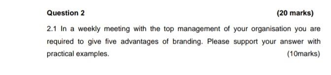 Shafiishuna M Silvanus Question 2 (20 marks) 2.1