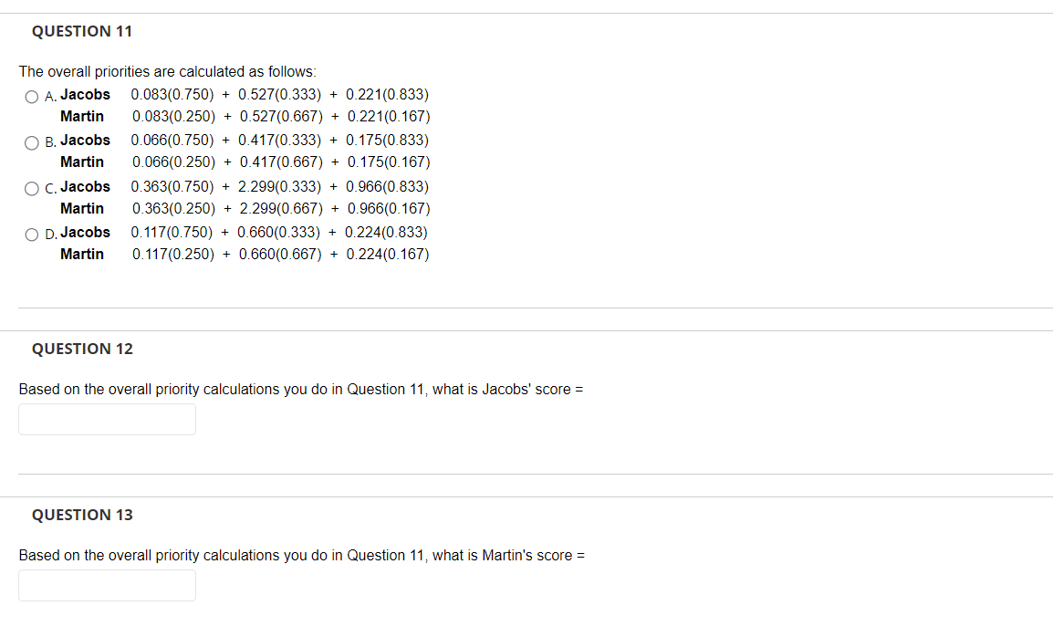Answer questions 1 - 14 based on the data
