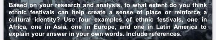 Based on your research and analysis, to what