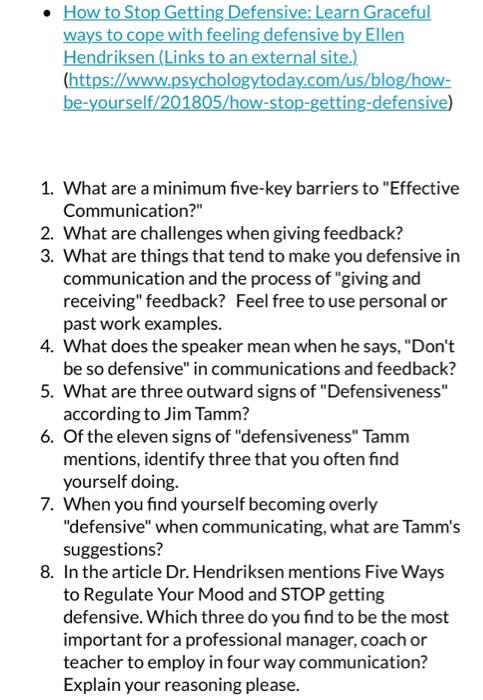 please answer everything - How to Stop Getting