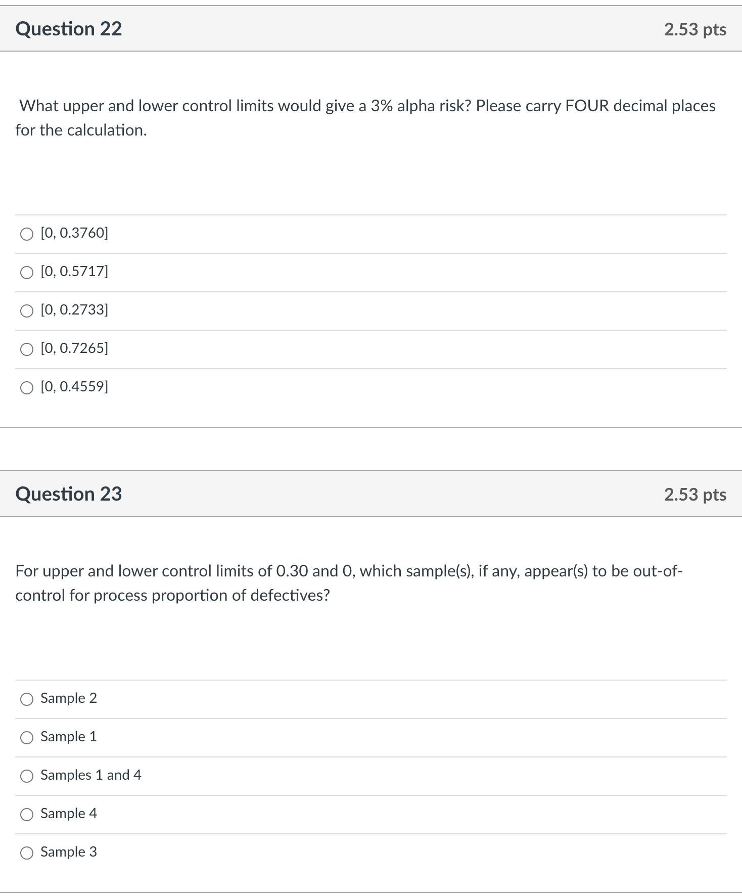 Need questions 22-24 A company makes plastic